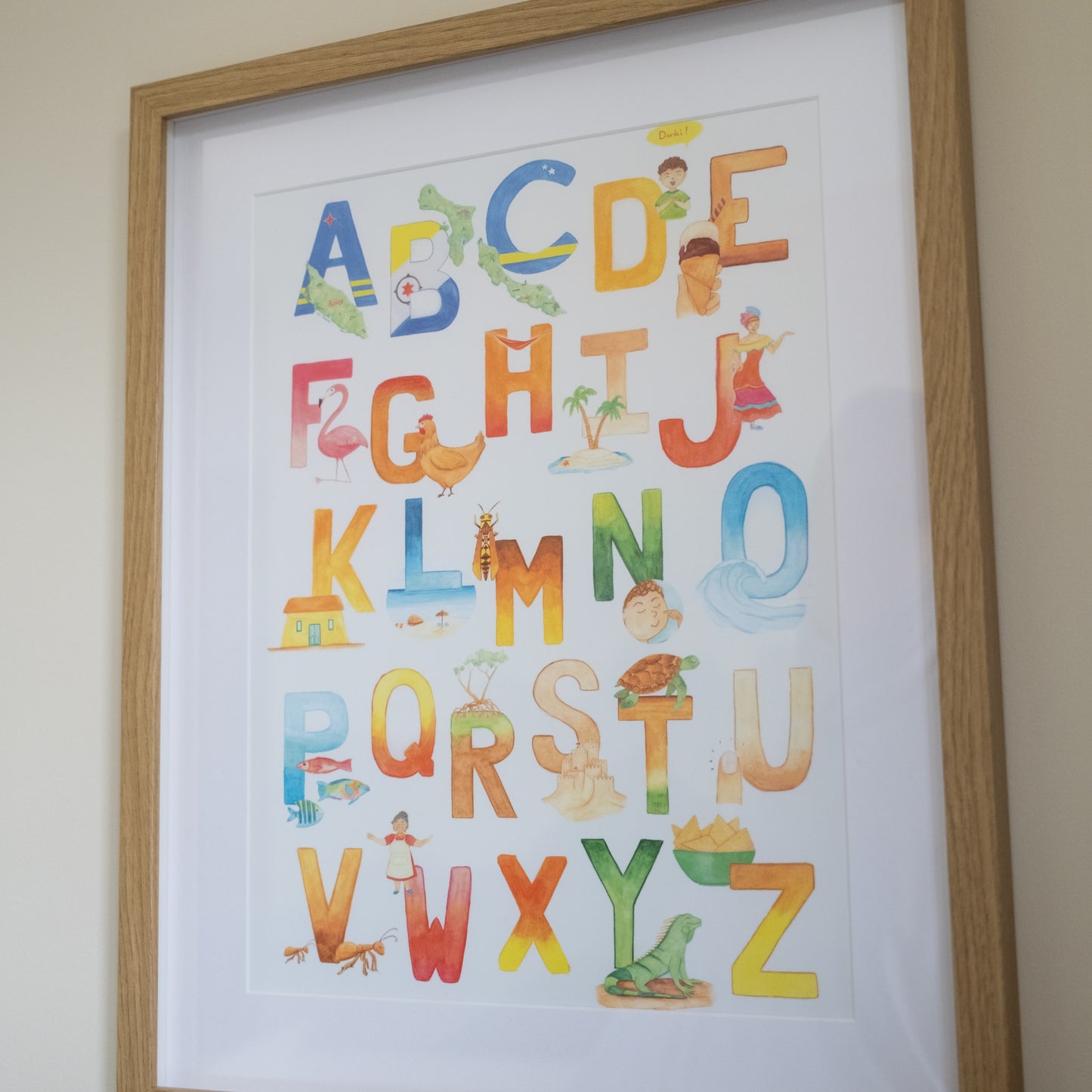 ABC Eilanden Alfabet Poster