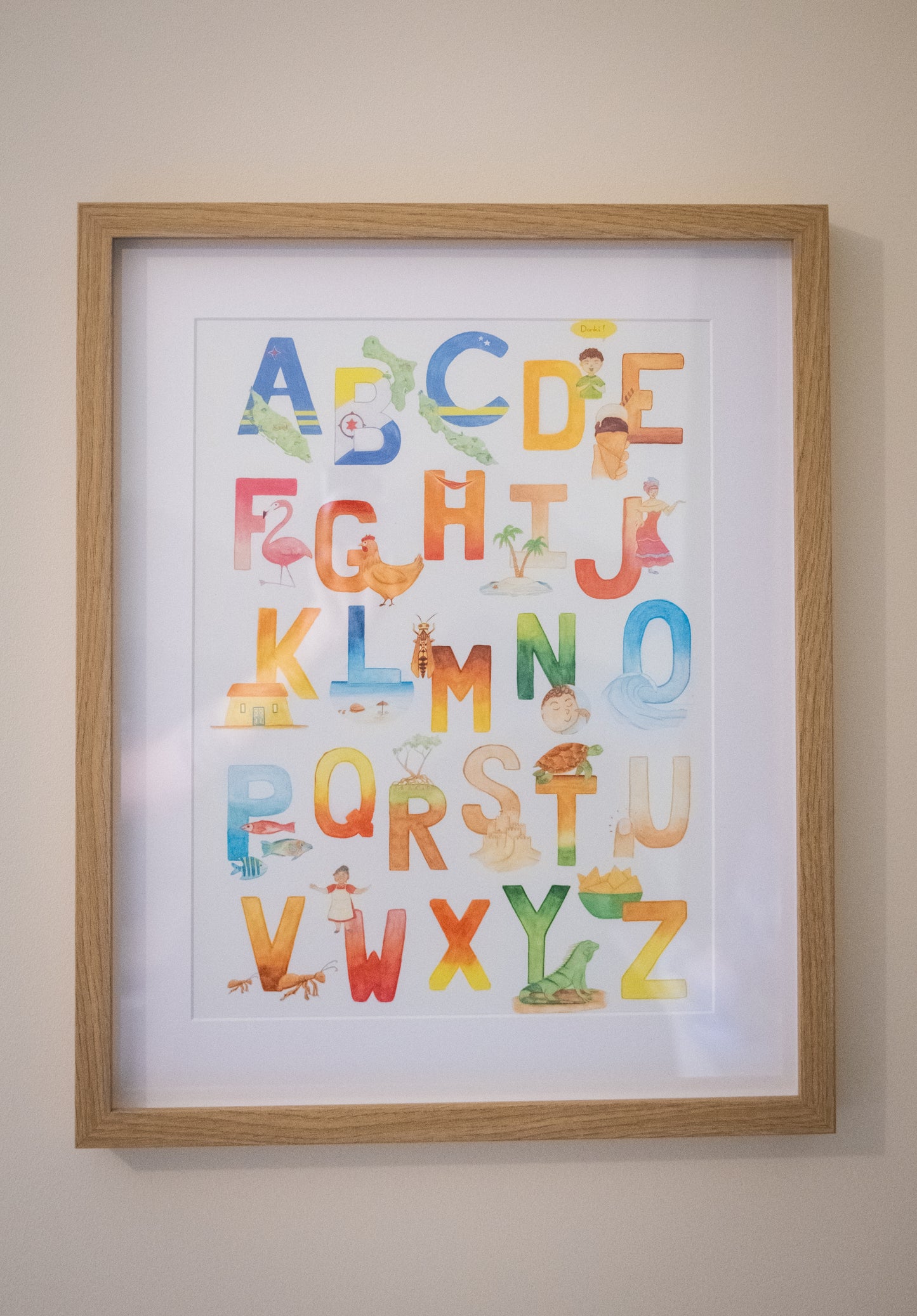 ABC Eilanden Alfabet Poster